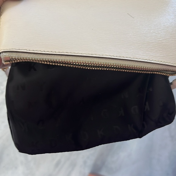 DKNY   Crossbody bag  Three zippered compartments  ivory/cream  Genuine leather - Picture 15 of 16